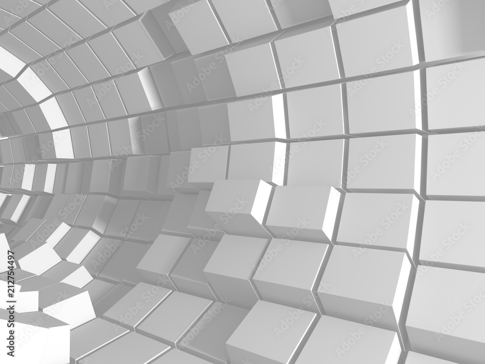 Abstract White Cubes Wall Background Abstract White Cubes Wall Background