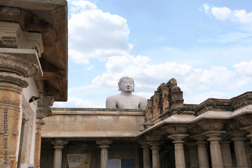 General view of Chandragiri hill temple complex, Sravanabelgola, Karnataka