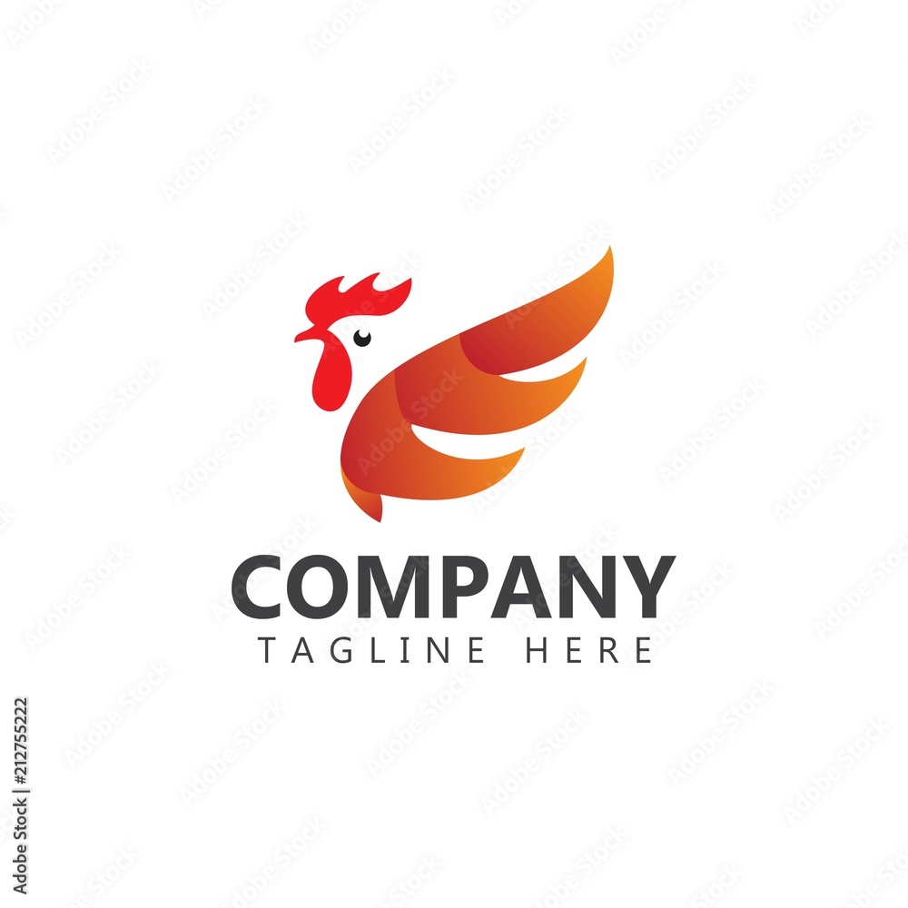 Chicken Company Logo Vector Template Design Illustration Chicken Company Logo Vector Template Design Illustration
