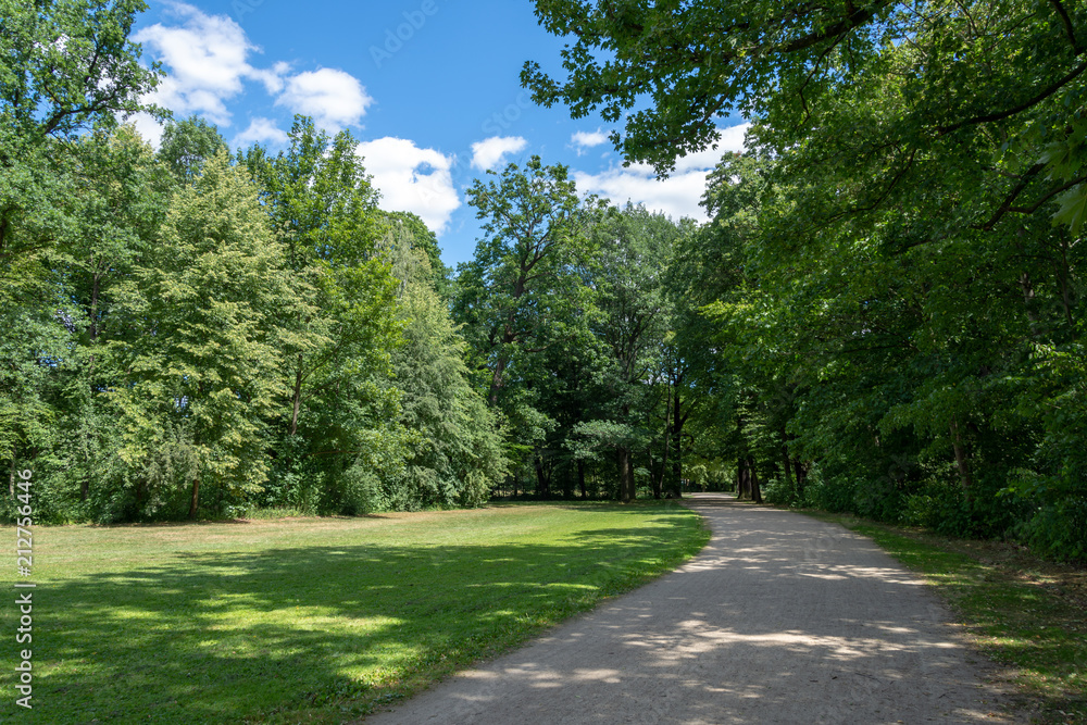 path through the city park