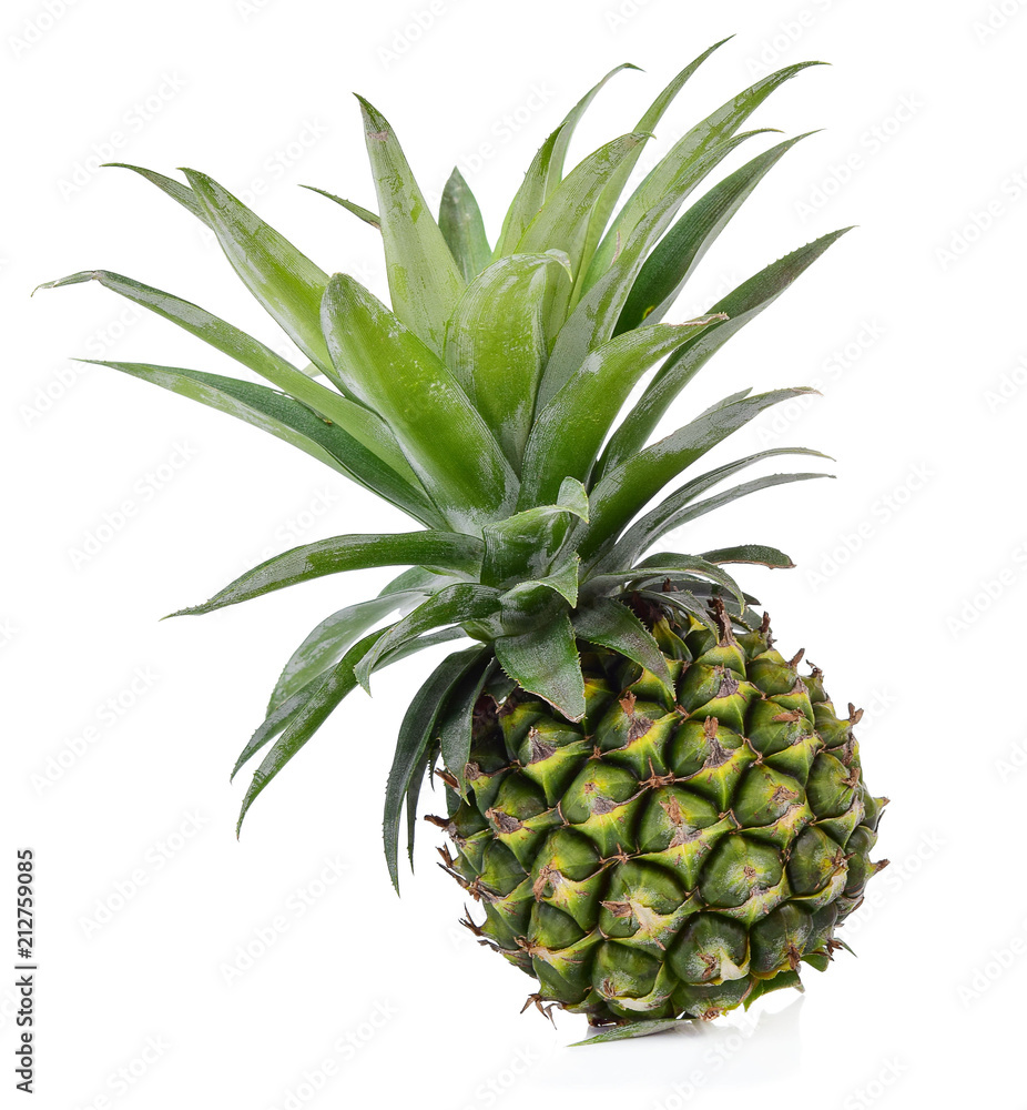 Raw fresh pineapples, isolated on white background. Raw fresh pineapples, isolated on white background.