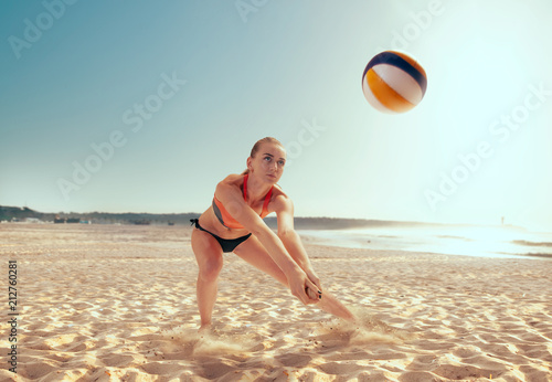 Beach volleyball photo