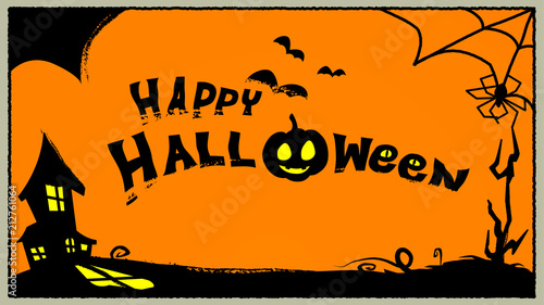 happy halloween illustration background
