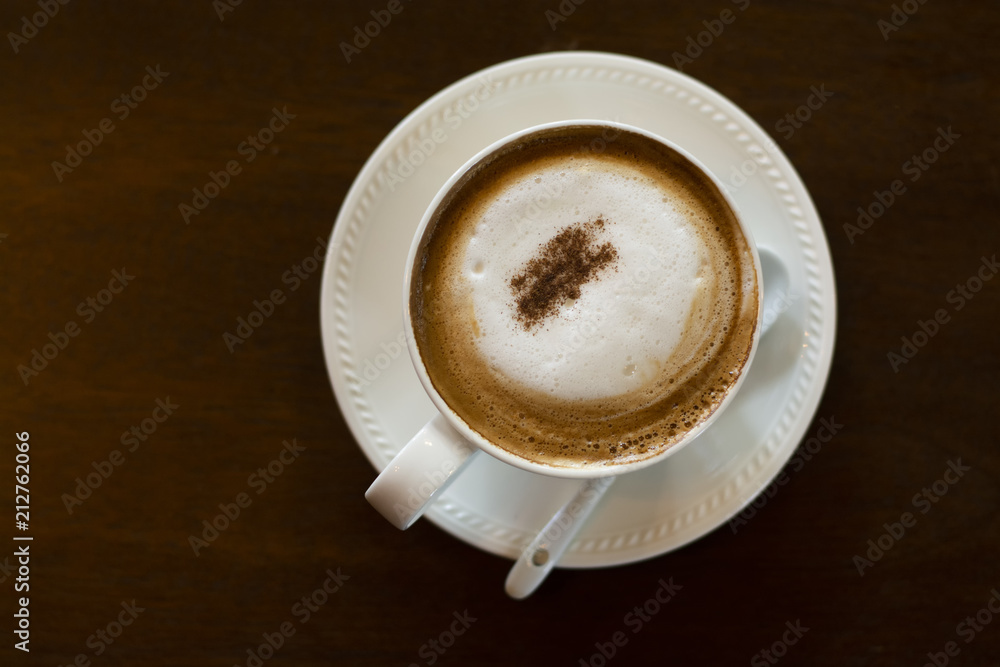 Naklejka premium cappuccino coffee