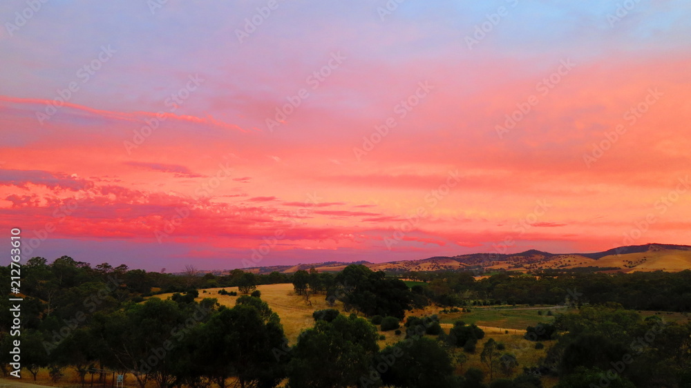 Sunset in Barossa Valley, South Australia