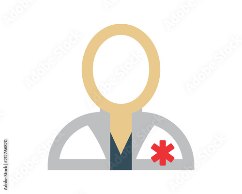 man doctors medical medicare health care pharmacy clinic image vector icon logo
