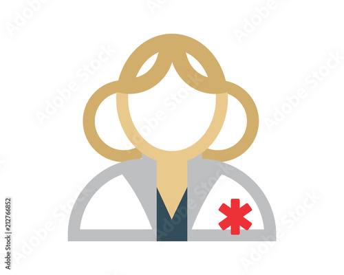 woman doctors medical medicare health care pharmacy clinic image vector icon logo