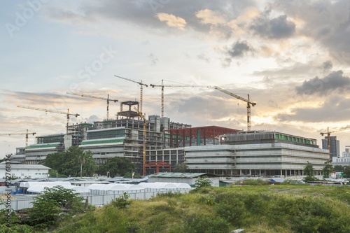 construction site of new government house , parliament, Thailand