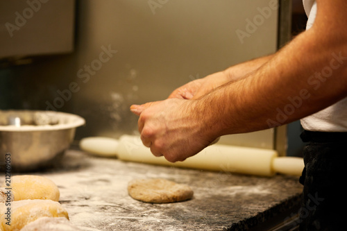 Kneading Dough For Pizza