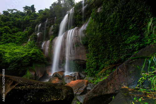 Tad-Wiman-Thip waterfall  Beautiful waterwall in Bung-Kan province  ThaiLand.