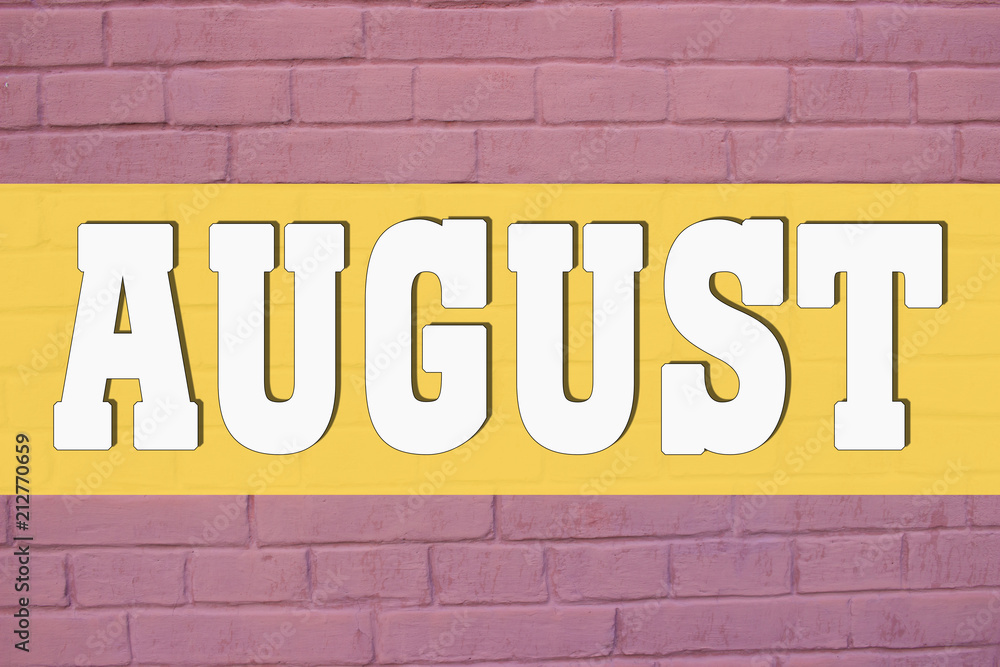 Obraz premium August On Purple Bricks Texture