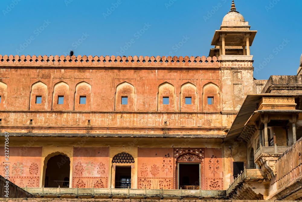 Obraz premium Scenic view of Amber or Amer fort in Jaipur, India