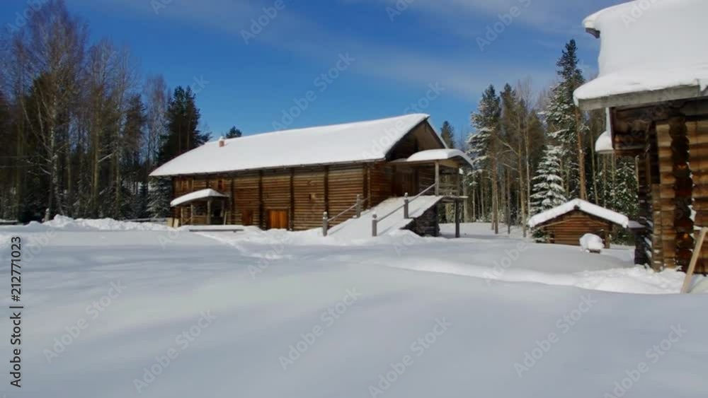 Russian Traditional wooden peasant house , Malye Karely village, Arkhangelsk
region, Russia Russian Traditional wooden peasant house , Malye Karely village, Arkhangelsk
region, Russia