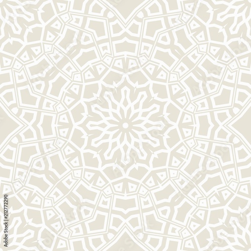 creative geometric ornament on color background. Seamless vector illustration. For interior design, wallpaper
