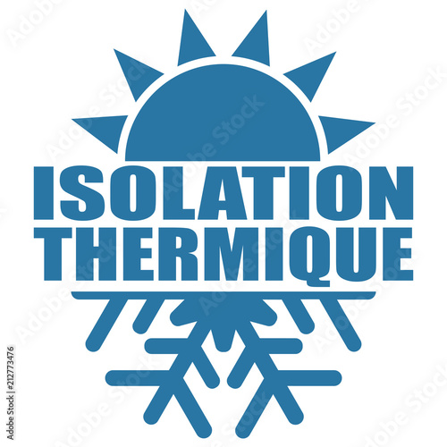Logo isolation thermique.
