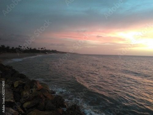Sunset in Aguada Puerto Rico on Aguadillia Bay © Sheryl Chapman