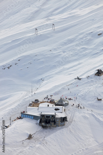 Ski lift on winter day, German Alps © FotoKachna