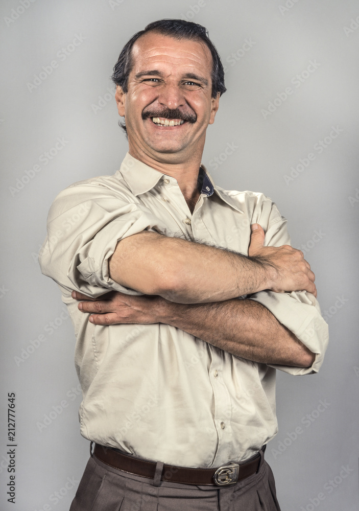 Fototapeta premium Cheerful expression. Heal from old pain Portrait of a very common human emotion