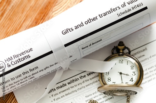 Document - Tax of gifts and other transports of value photo
