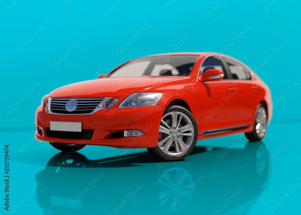 Modern Generic Sedan Car Modern Generic Sedan Car