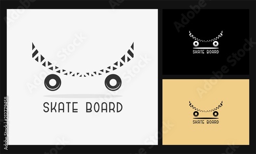 abstract skate board logo