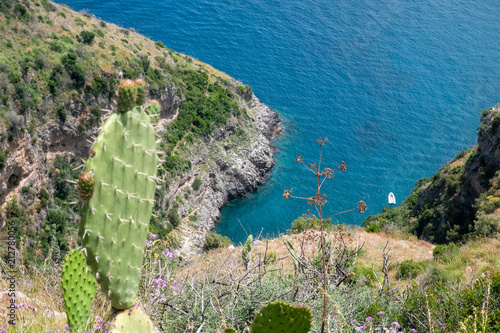 fjord of Crapolla on Amalfi Coast, Torca, Massa Lubrense, Naples, Italy photo