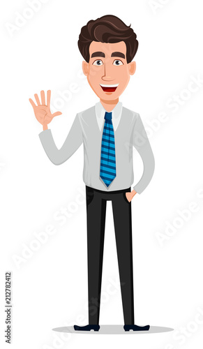 Business man in office style clothes