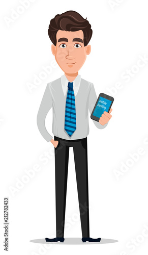 Business man in office style clothes