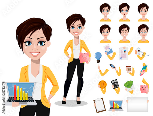 Business woman, freelancer, banker