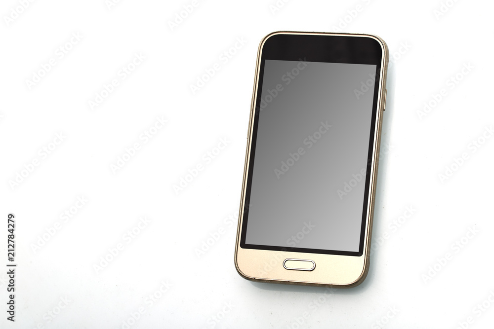 modern touchscreen smartphone on white modern touchscreen smartphone on white