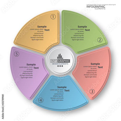 Abstract 3D Paper Infographics