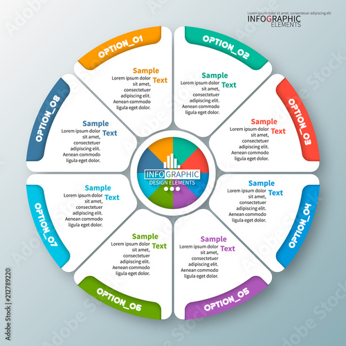 Abstract 3D Paper Infographics