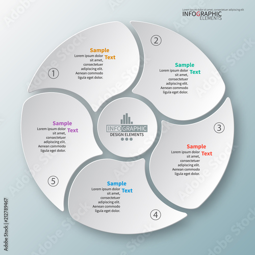 Abstract 3D Paper Infographics