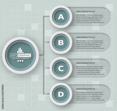 Abstract 3D Paper Infographics