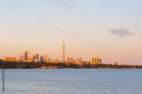 Lake Ontario in Toronto, Canada, with skyline