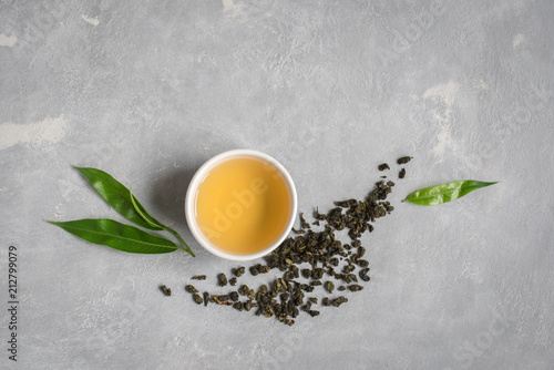 Green oolong tea
