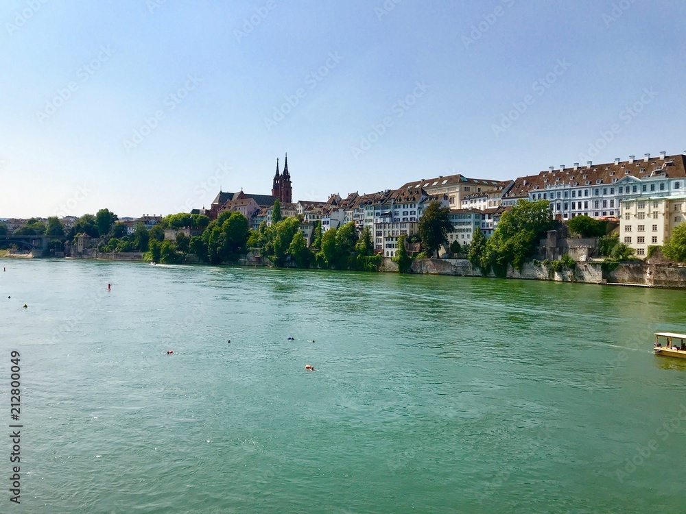 Rhein in Basel (Schweiz)