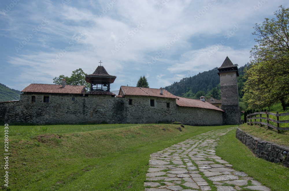 Studenica monastery, 12th-century Serbian orthodox monastery located near city of Kraljevo