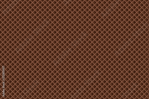 Chocolate wafer texture. Vector seamless pattern