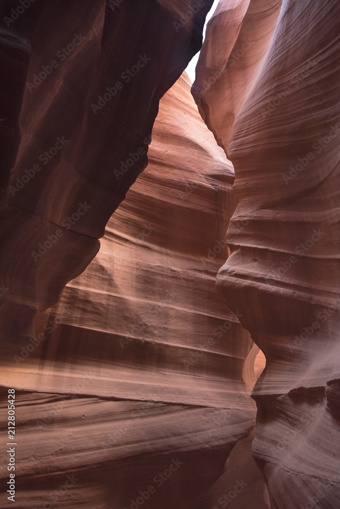 Antelope Canyon in Arizona, USA. Abstract landscape of Lower Antelope Canyon Abstract caverns found inside the canyon made of sandstone and carved over a long time by erosion Antelope Canyon in Arizona, USA. Abstract landscape of Lower Antelope Canyon Abstract caverns found inside the canyon made of sandstone and carved over a long time by erosion