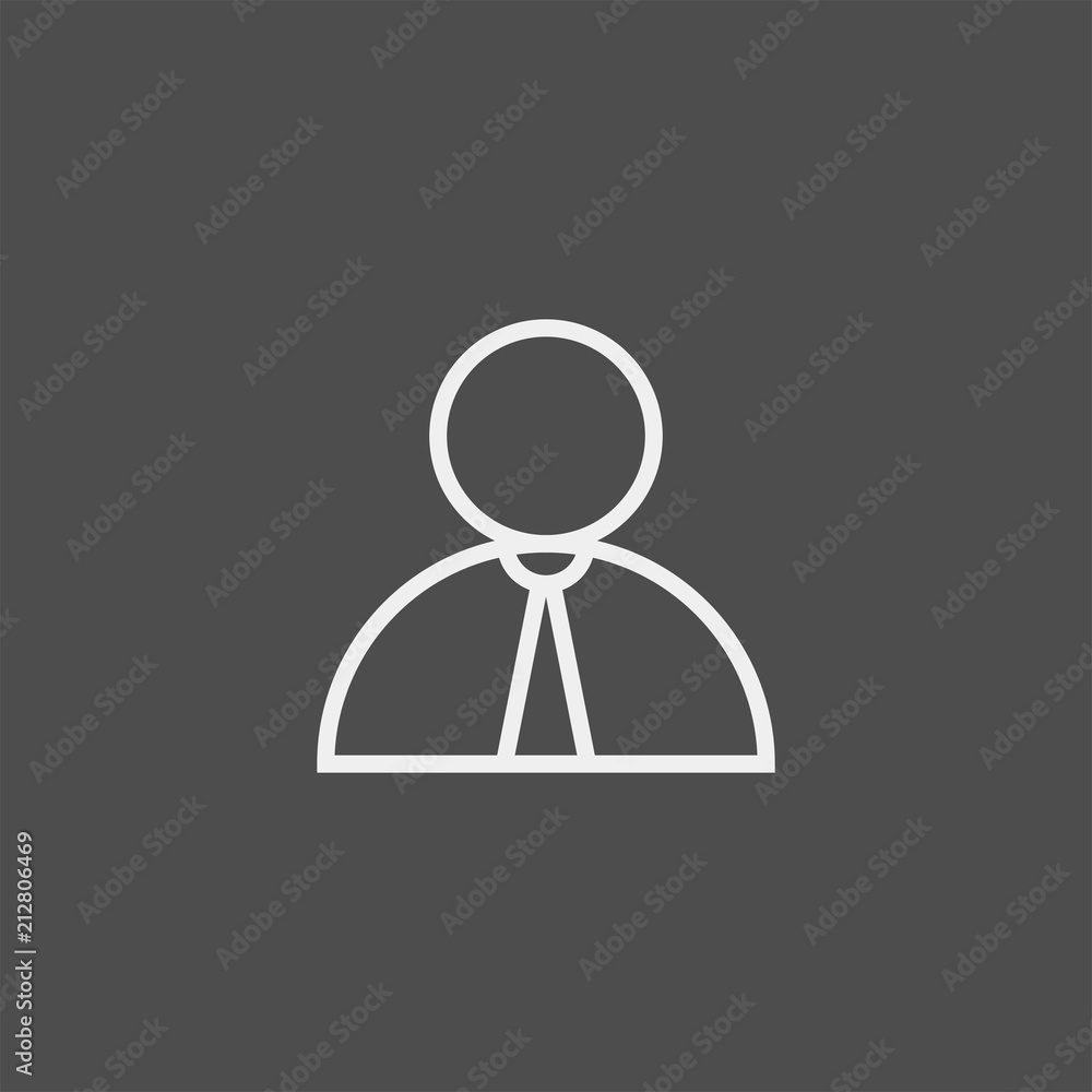 Consultant flat vector icon. User flat vector icon Consultant flat vector icon. User flat vector icon