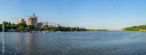 Panorama, no yacht parking on the river... photo