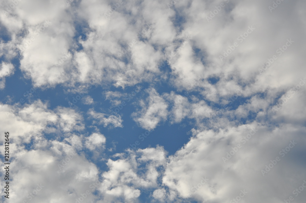blue sky with clouds at dawn blue sky with clouds at dawn