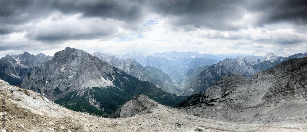 Julian Alps in Slovenia, landscape