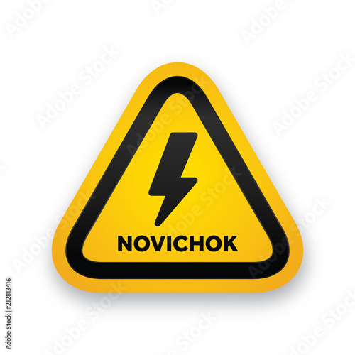 Novichock chemical nerve agent warning icon