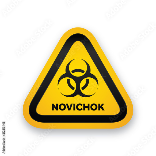 Novichock chemical nerve agent warning icon