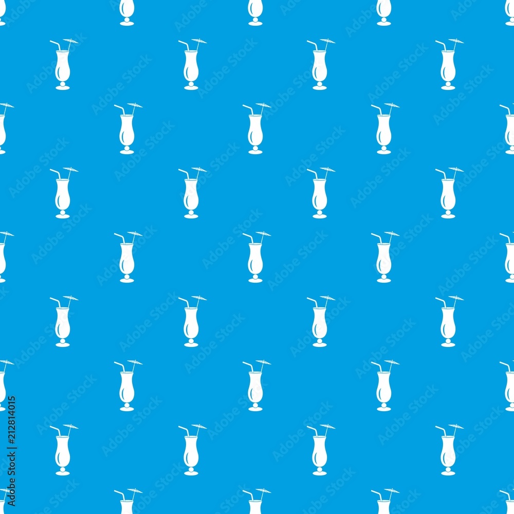 Alcoholic cocktail pattern vector seamless blue repeat for any use Alcoholic cocktail pattern vector seamless blue repeat for any use
