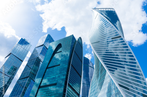 skyscrapers of the Moscow city business center