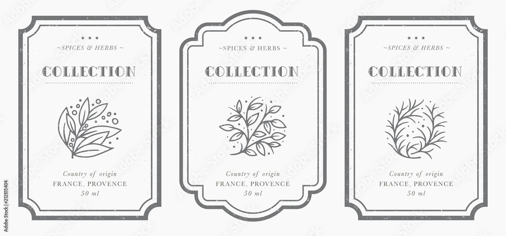 Customizable black and white Pantry label collection.