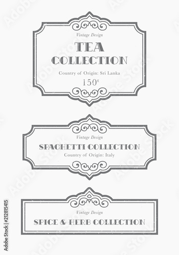 Customizable black and white Pantry label collection.